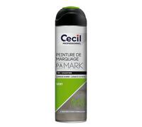 Peinture aérosol de marquage Cecil Professionnel vert 500ml