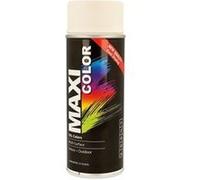 Peinture aérosol MAXICOLOR Blanc Satin RAL 9010 400 ml