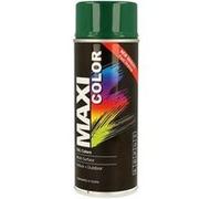 Peinture aérosol MAXICOLOR MX6005 RAL 6005 vert mousse brillant 400 ml