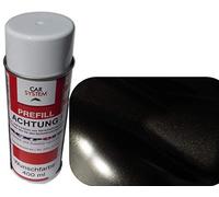 Peinture aérosol pour voiture - 400 ml - 1K - Noir mat métallisé - Ne nécessite pas de vernis transparent - Tuning