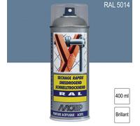 Peinture aérosol RAL 5014 Bleu pigeon brillant 400ml MOTIP