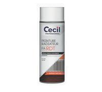 Peinture aérosol résistant à la chaleur pour radiateurs et appareils électroménagers Cecil Professional 400ml blanc satin