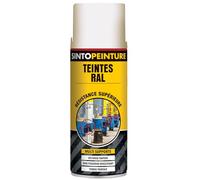 Peinture aérosol Teintes RAL Professionnels 400ml SINTO - Couleur: Blanc brillant - RAL9010