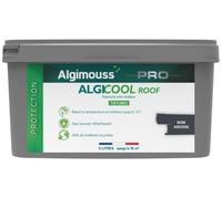 Peinture anti chaleur réflective ALGICOOL ROOF pour toiture - Seau 15 L Noir ardoise RAL 7024 - 029007