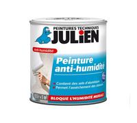 Peinture anti-humidité JULIEN HYDROPRO Blanc Satiné 0,5 L