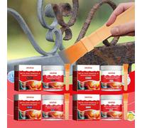 Peinture anti-rouille à base d'eau Jakehoe de 150 g avec brosse intégrée, 2-en-1 pour le retrait de la rouille et la protection anti-rouille des pièces métalliques de la maison, convient pour la rénov
