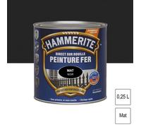 HAMMERITE FERRONNERIE MAT 0.25L NOIR