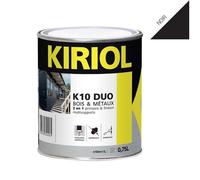 Peinture antirouille K10 Duo COMUS Brillant Noir 0.75L - A005356