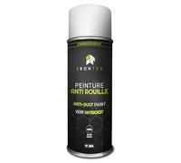 Peinture Antirouille Noir 400ml - IRONTEK | IT204 | Protection Fer Acier | Séchage Rapide 15min | Haute Adhérence | Auto Moto | Convertisseur de Rouille immédiat