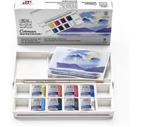 Winsor & Newton Set de poche Aquarelle Cotman 8 demi-godets Ciel