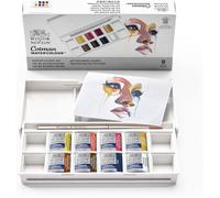Winsor & Newton Cotman Aquarelle Set De Poche 8 Demi-Godets Portrait