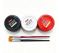 Peinture aquarelle en boîte de tasse unique, 4 couleurs au choix, avec couvercle scellé indépendant, pâte de peinture divisée, fournitures d'art DIY fait main et dessin à la main ABS
