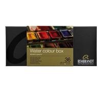 Royal Talens Set d'aquarelles Rembrandt en étui métallique 36 godets + pinceaux