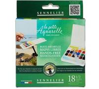 BOITE AQUARELLE MAIN LIBRES 18 1/2 GODET