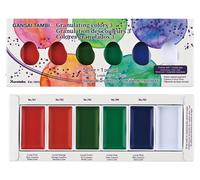 Peinture aquarelle granulaire - 5 couleurs - Gansai Tambi - Fabriquée au Japon