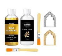 Peinture Artisanale Dorée Avec Pinceau Résistant Aux Intempéries Riche En