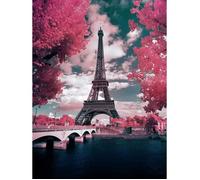 Peinture au diamant 5D - DIY - La Tour Eiffel - 30x40cm - Décoration chambre/salon - Mixte
