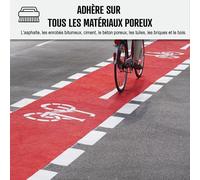 Peinture bitume goudron asphalte macadam résine sol extérieur béton enrobé rénov décoration ARCASPHALT Jaune Signalisation RAL 1023 15 Kg jusqu a 30m2 pour 2 couches