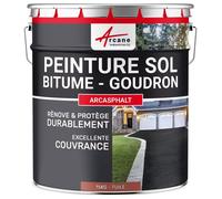 Peinture Bitume /Goudron /Enrobé - ARCASPHALT - 15 kg (jusqu'à 30 m² en 2 couches) Tuile