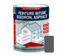 Peinture bitume, résine sol enrobé bitumeux, asphalte, goudron 2.5 litres Gris Basalte (RAL 7012)