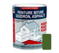 Peinture bitume résine sol enrobé bitumeux asphalte goudron 2.5 litres Vert foncé (RAL 130 40 30)