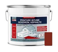 Peinture bitume, résine sol enrobé bitumeux, asphalte, goudron 10 litres Brun rouge (RAL 040 30 40)