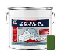 Peinture bitume, résine sol enrobé bitumeux, asphalte, goudron, macadam PROCOM 10 litres Vert foncé (RAL 130 40 30)