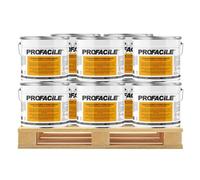 Peinture blanc satin intérieur murs, plafonds, plâtres, fer, bois, radiateur, 2 en 1, Impression et Finition PROFACILE 10 x 10L