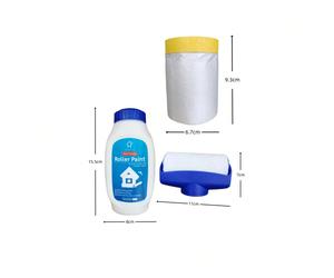 Peinture blanche, 500g/17,64oz, pour la réparation des murs, convient aux murs, plafonds, etc., ensemble de peinture de réparation de mur blanc, peut éliminer les taches et les rayures, formule à base