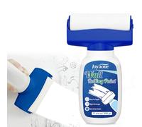 Peinture blanche pour mur 500 g, kit de rouleau de peinture intégré, facile à appliquer, peinture blanche mate pour mur et surface en bois, résout les graffitis, les taches, le jaunissement sur une