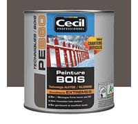 Peinture Bois Cécil Professionnel PEB60 Brun foncé 0,5 L