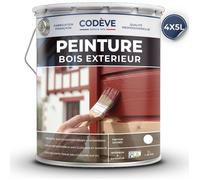 Peinture Bois Exterieur - 20 L - Codeve Bois - RAL 9010 - Blanc pur