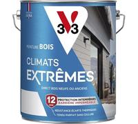Peinture bois extérieur Climats extrêmes V33, satin blanc, 5 l