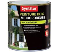 Peinture bois microporeuse int?rieur ext?rieur satin? Ivoire clair Syntilor 0 5L