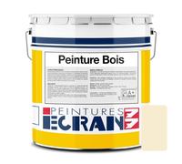 Peinture bois professionnelle, satin, peinture opacifiante, sans odeur, protège, décore, intérieur 5 litres Blanc cassé (RAL 1015)