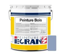 Peinture bois professionnelle, satin, peinture opacifiante, sans odeur, protège, décore, intérieur, extérieur ECRAN77 5 litres Bleu provence