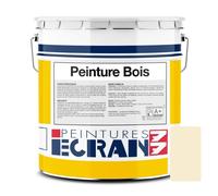 Peinture bois professionnelle, satin, peinture opacifiante, sans odeur, protège, décore, intérieur, extérieur ECRAN77 5 litres Blanc cassé (RAL 1015)