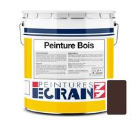 Peinture bois professionnelle, satin, peinture opacifiante, sans odeur, protège, décore, intérieur, extérieur ECRAN77 5 litres Bois