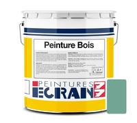 Peinture bois professionnelle, satin, peinture opacifiante, sans odeur, protège, décore, intérieur, extérieur ECRAN77 5 litres Vert provence