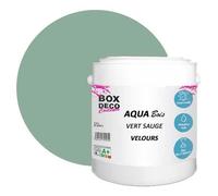 Peinture - BOX DECO COULEURS - Aqua Bois - 2,5L - Vert Sauge - Acrylique Velours-Satin
