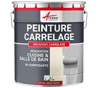 Peinture Carrelage Cuisine et Salle de Bain 1 kg Rouge Tomate | S'Applique Facilement, Séchage Rapide, Haut Pouvoir Couvrant, Adhère sur Carrelage, Béton et Bois - Arcane Industries