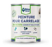 Peinture carrelage cuisine et salle de bain - BRICOSALVAJE - Blanc Alpin - Brillant - 4L