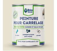 Peinture carrelage cuisine et salle de bain - BRICOSALVAJE - Blanc Nacre - Brillant - 750ml