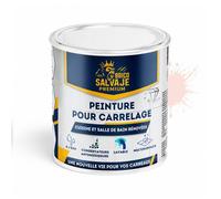 Peinture carrelage cuisine et salle de bain - BRICOSALVAJE - Blanc Soie - Satiné - 750ml