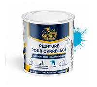Peinture carrelage cuisine et salle de bain - BRICOSALVAJE - Bleu Ciel - Satiné - 750ml