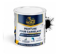 Peinture carrelage cuisine et salle de bain - BRICOSALVAJE - Noir Obsidienne - Mat - 4L