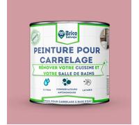 Peinture carrelage cuisine et salle de bain - BRICOSALVAJE - Rose Poudré - Brillant - 4L