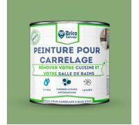 Peinture carrelage cuisine et salle de bain - BRICOSALVAJE - Vert - Mat - 750ml