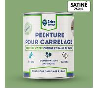 Peinture carrelage cuisine et salle de bain - BRICOSALVAJE - Vert - Satiné - 750ml