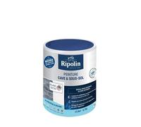 RIPOLIN - Peinture Cave & Sous-sol Intérieur - Résiste à la contre-pression de l'eau - Anti-Suintement & Anti-Moisissures - Microporeuse - Anti-infiltrations - Lessivable - Satin - 0,75L - Blanc